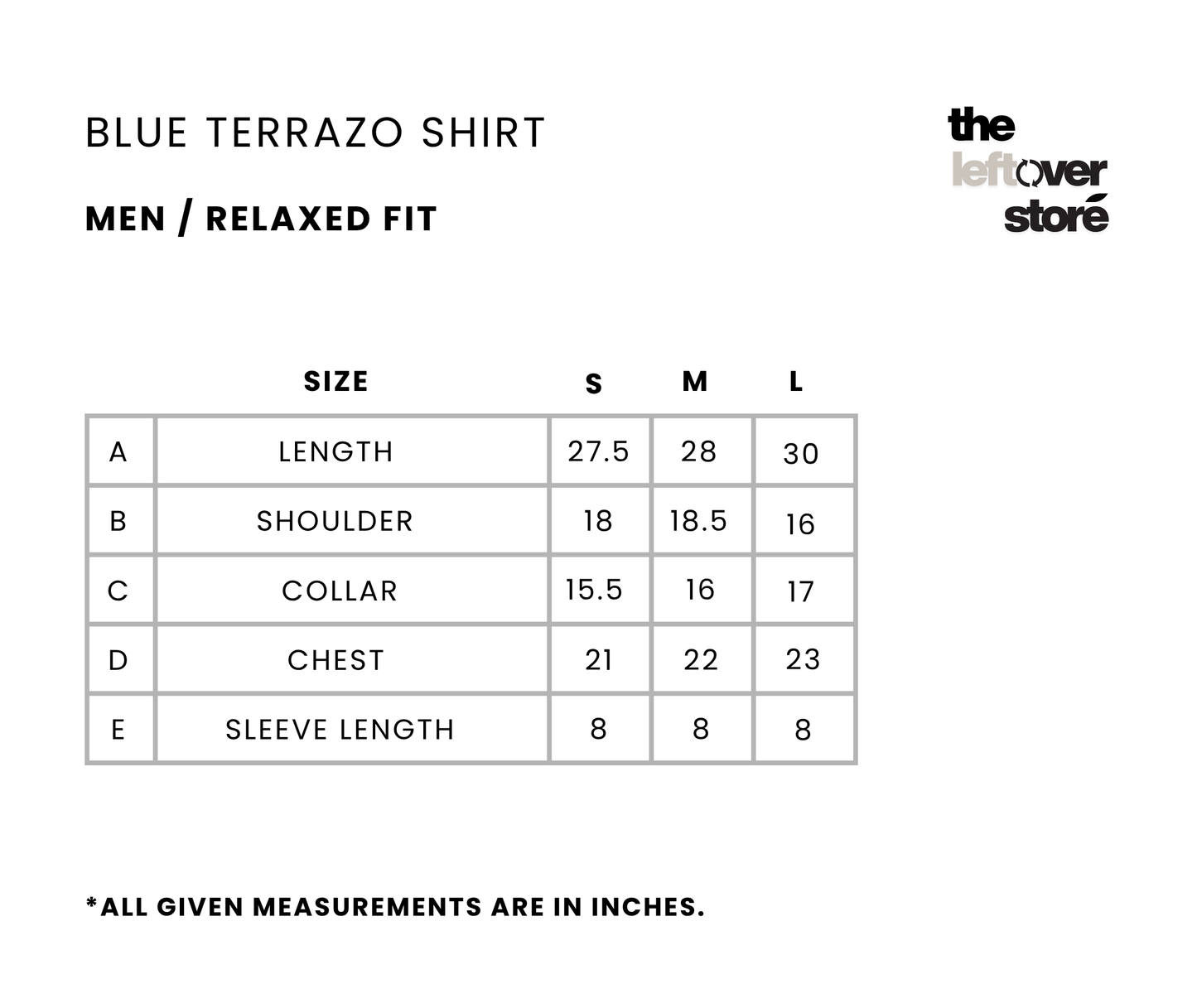 BLUE TERRAZO SHIRT