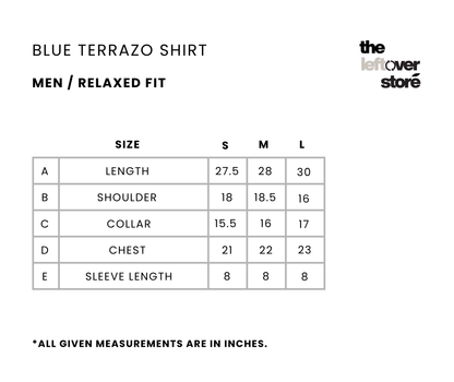 BLUE TERRAZO SHIRT