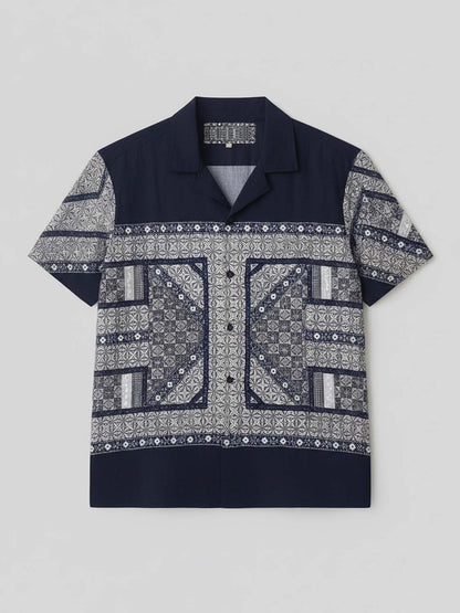 BLUE TERRAZO SHIRT