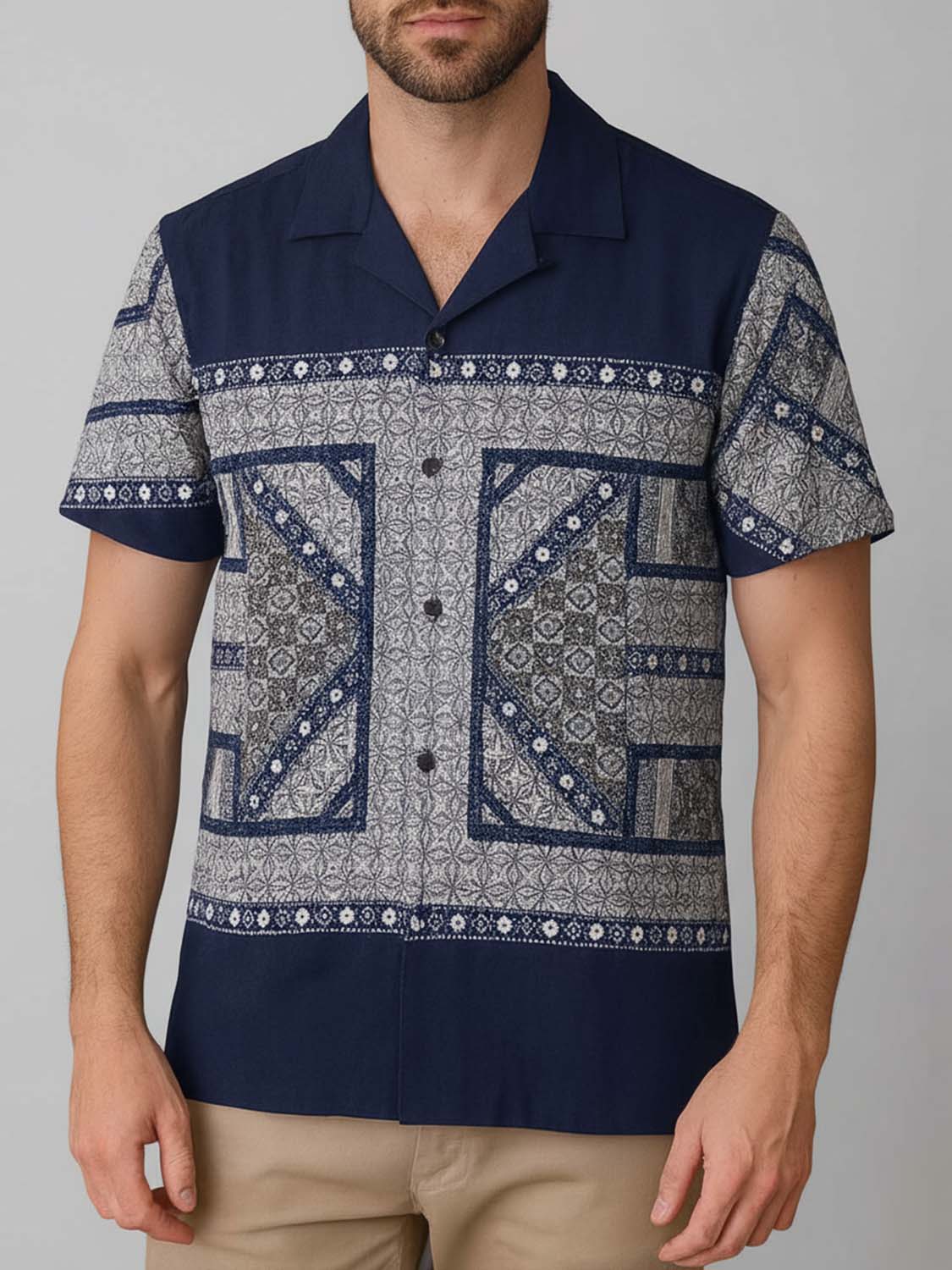 BLUE TERRAZO SHIRT