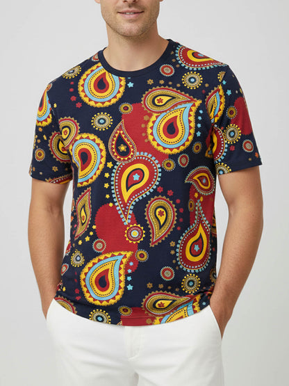 Multi-Hued Paisley Tee