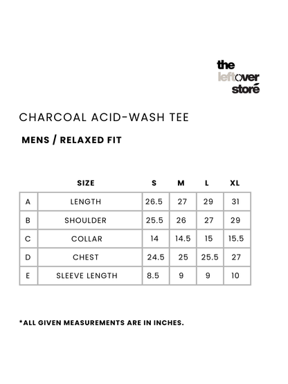 Charcoal Acid Wash Tee