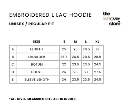 Embroidered lilac Hoodie