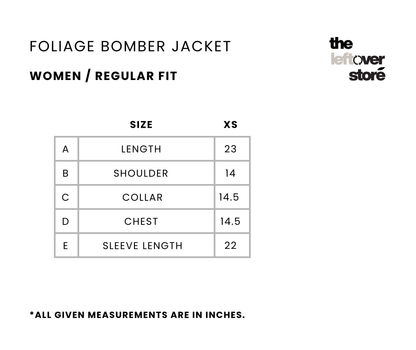 Foliage Bomber Jacket
