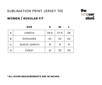 Sublimation Printed Jersey Tee