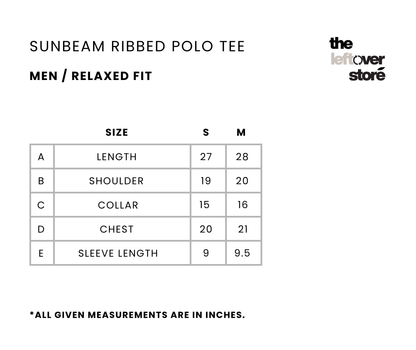 Sunbeam Ribbed Polo Tee
