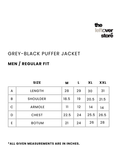 Gray-Black Puffer Jacket