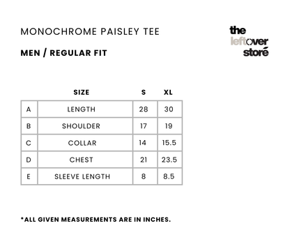 Monochrome Paisley Tee