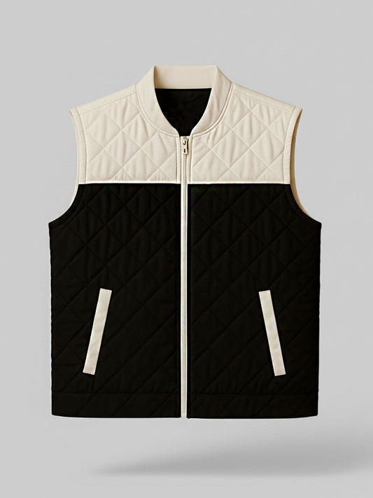 White-Black Puffer Jacket
