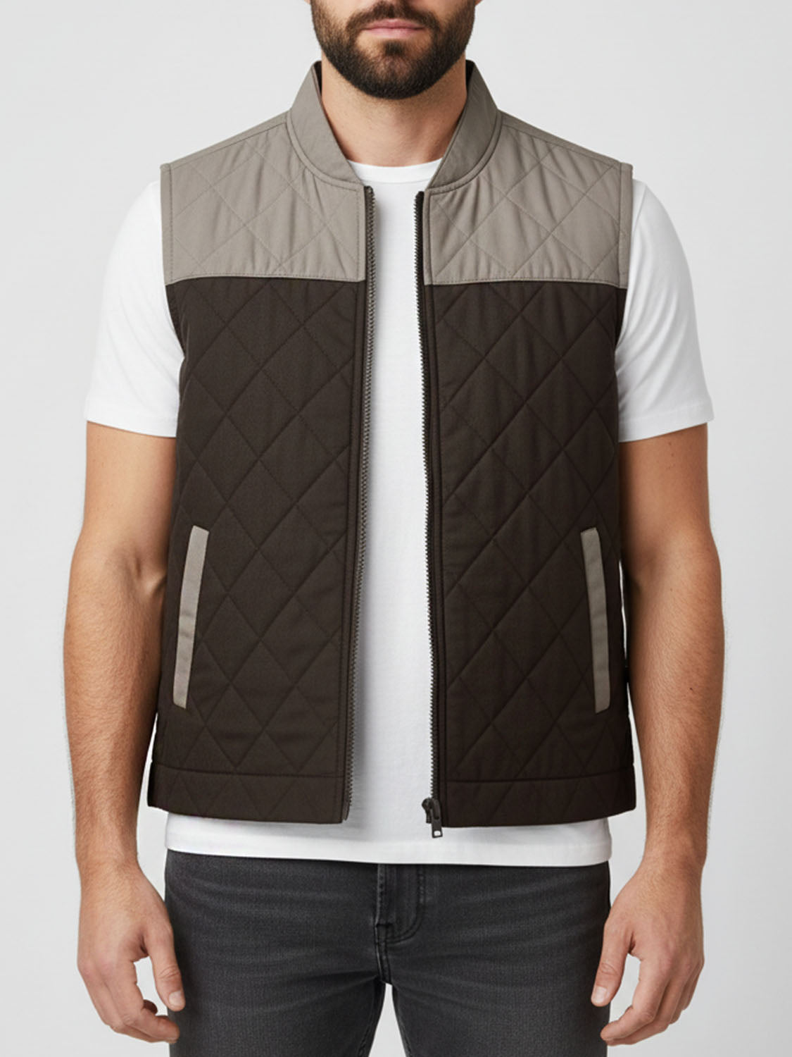 Gray-Black Puffer Jacket