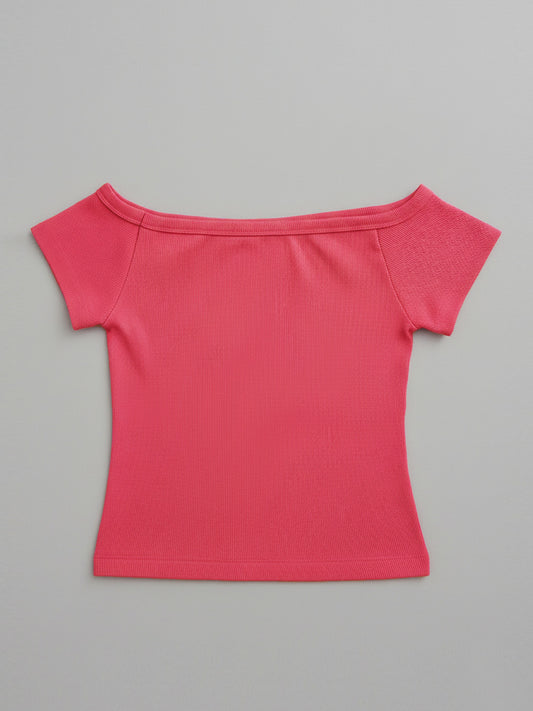 Blush Ribbed Top