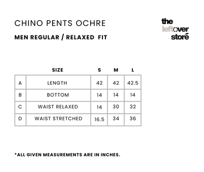 Chino Pants ochre