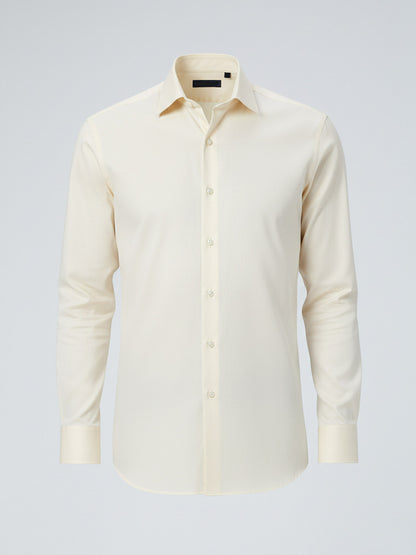 Ivory Cotton Dress Shirt