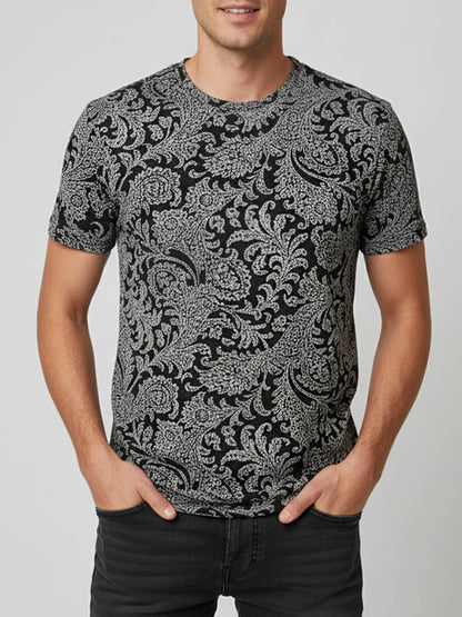 Monochrome Paisley Tee