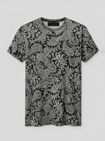 Monochrome Paisley Tee