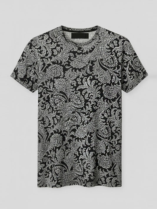 Monochrome Paisley Tee