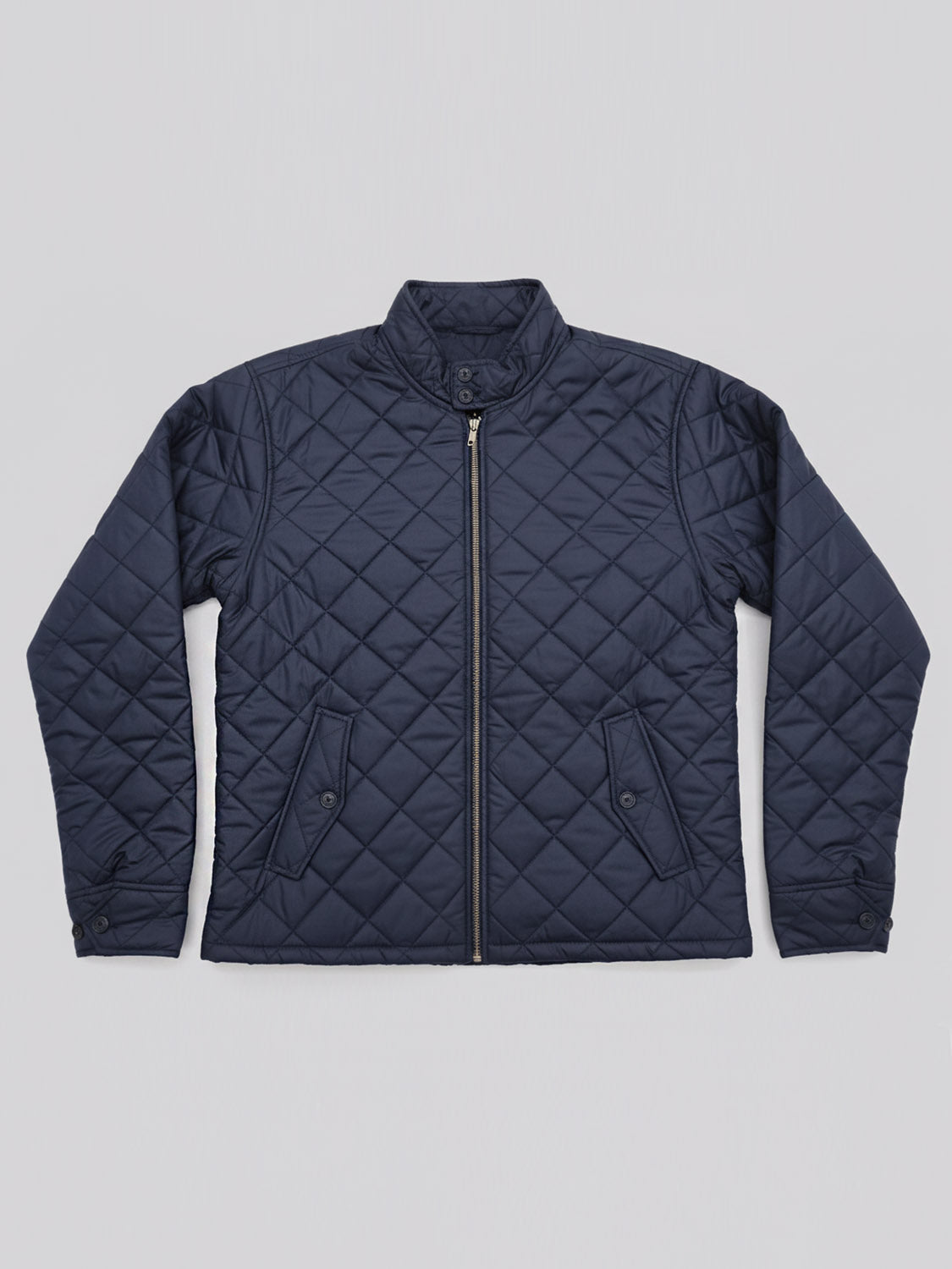 Royal Blue Quilted Puffer Jacket