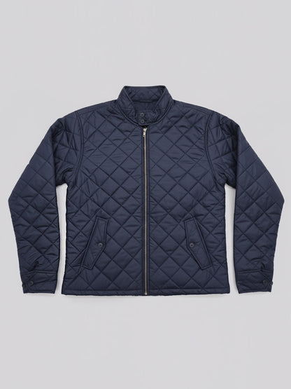 Royal Blue Quilted Puffer Jacket